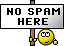 No spamm here